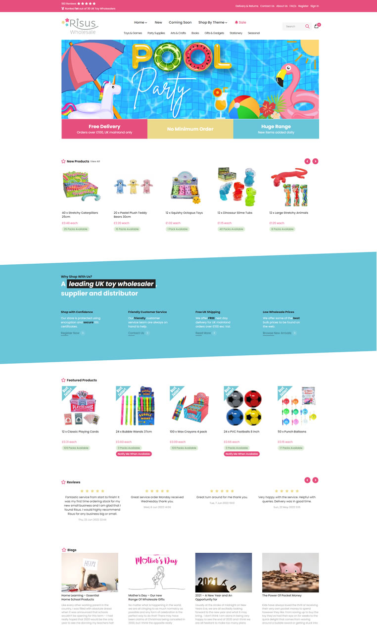 Ecommerce Theme 'Risus Wholesale'